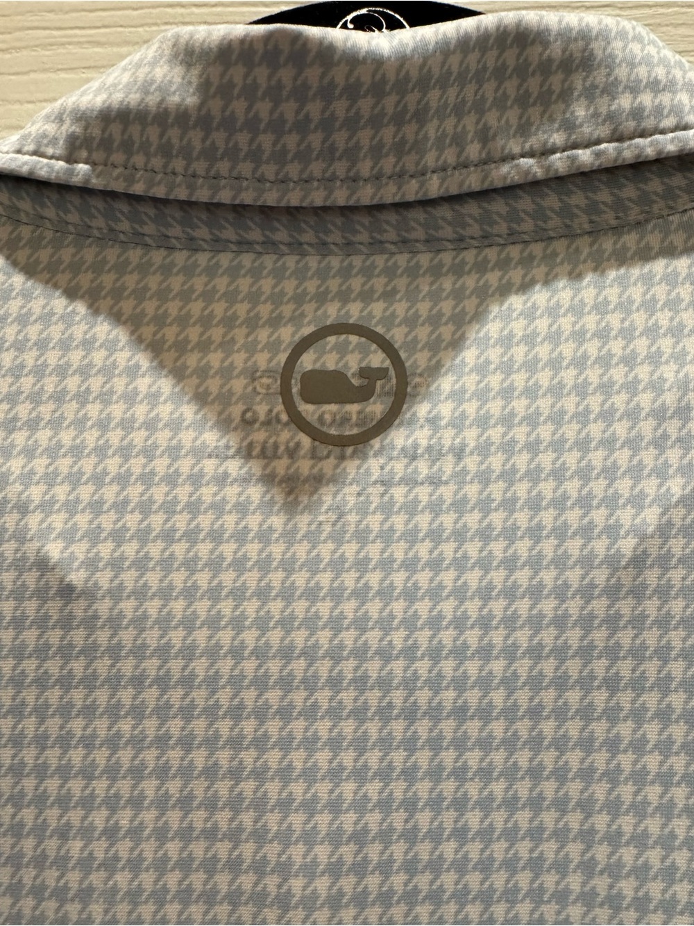 Vineyard Vine Palermo Men's Light Blue Micro-Pattern Performance Golf Polo XL - Picture 6 of 10
